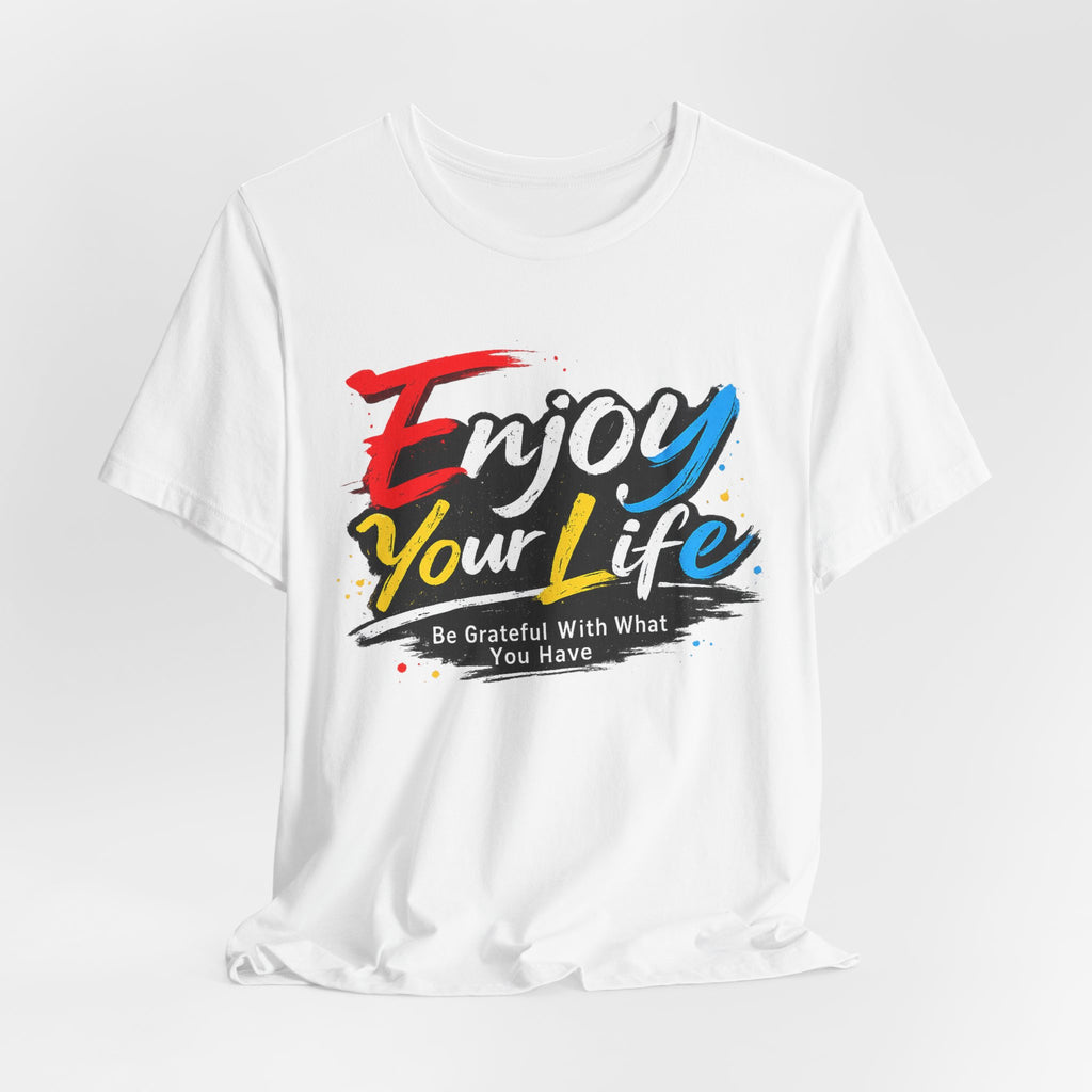 Positive Energy tee | Bold typography, black and red motivational design