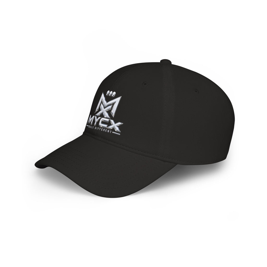 MYCX Logo Low Profile Baseball Cap — Embroidered Black Dad Hat