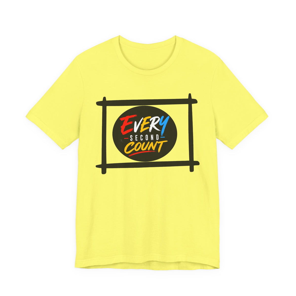 Every Second Count Tee - Motivational Graphic T-Shirt