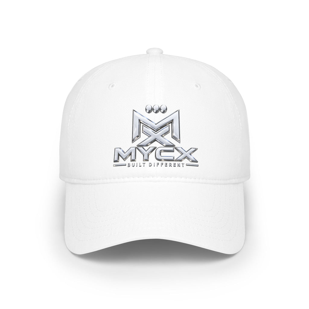 MYCX Logo Low Profile Baseball Cap — Embroidered Black Dad Hat