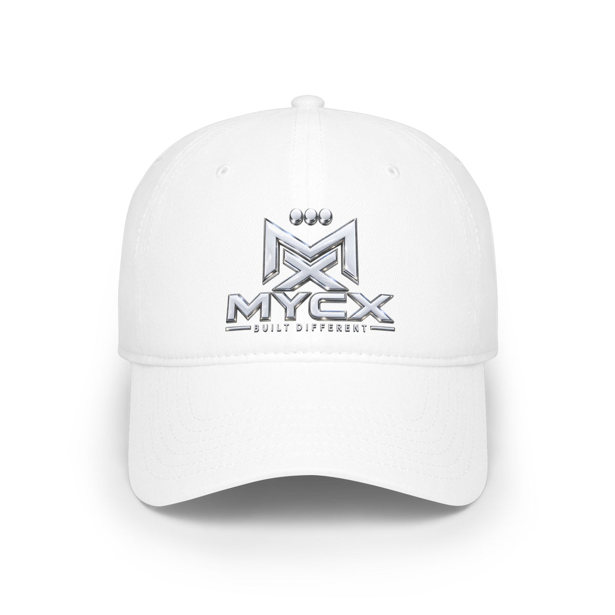 MYCX Logo Low Profile Baseball Cap — Embroidered Black Dad Hat
