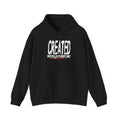 minimal tiny text hoodie | small script center chest sweatshirt