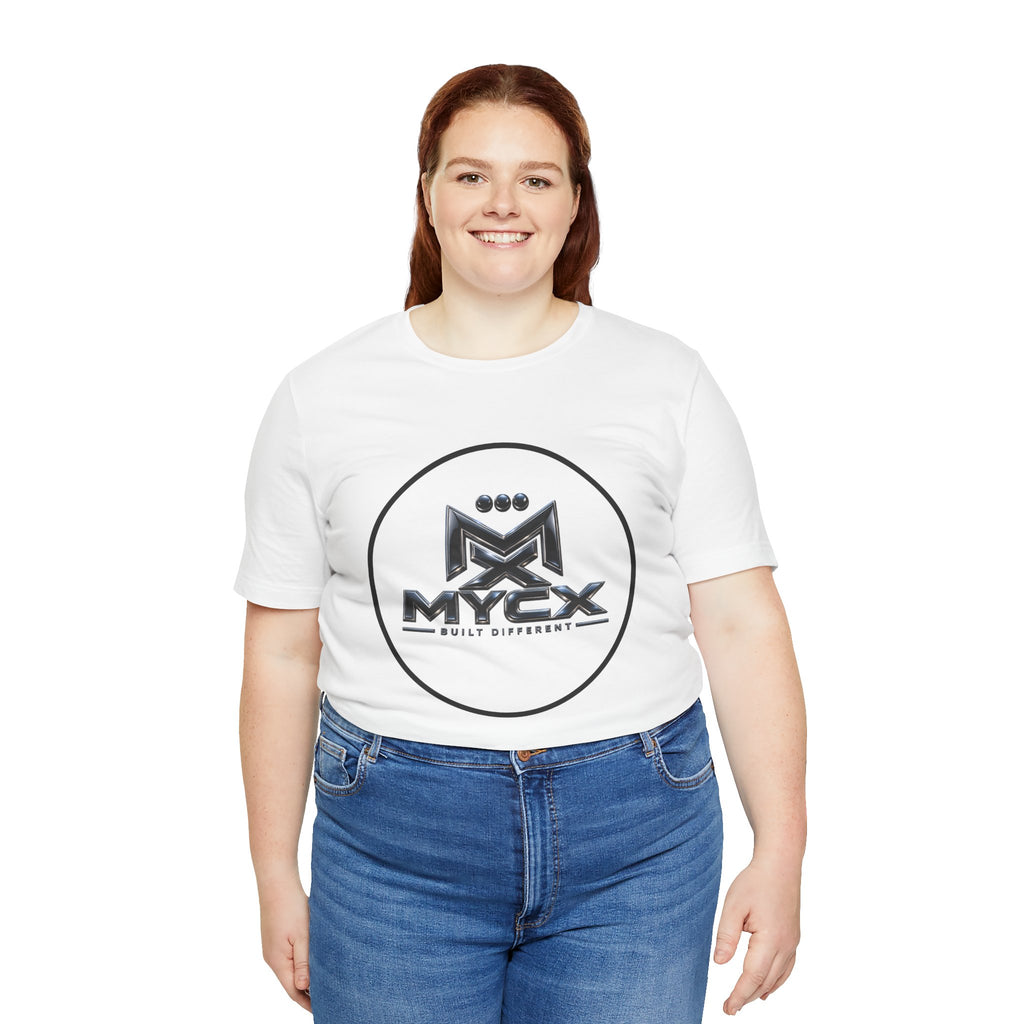 MYCX Logo Tee | Logo Graphic T-Shirt, Monochrome Emblem