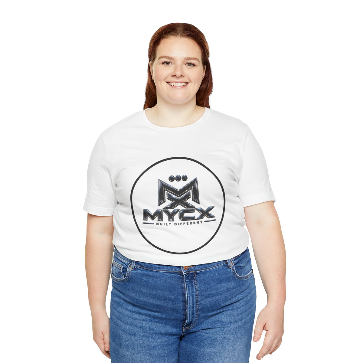 MYCX Logo Tee | Logo Graphic T-Shirt, Monochrome Emblem