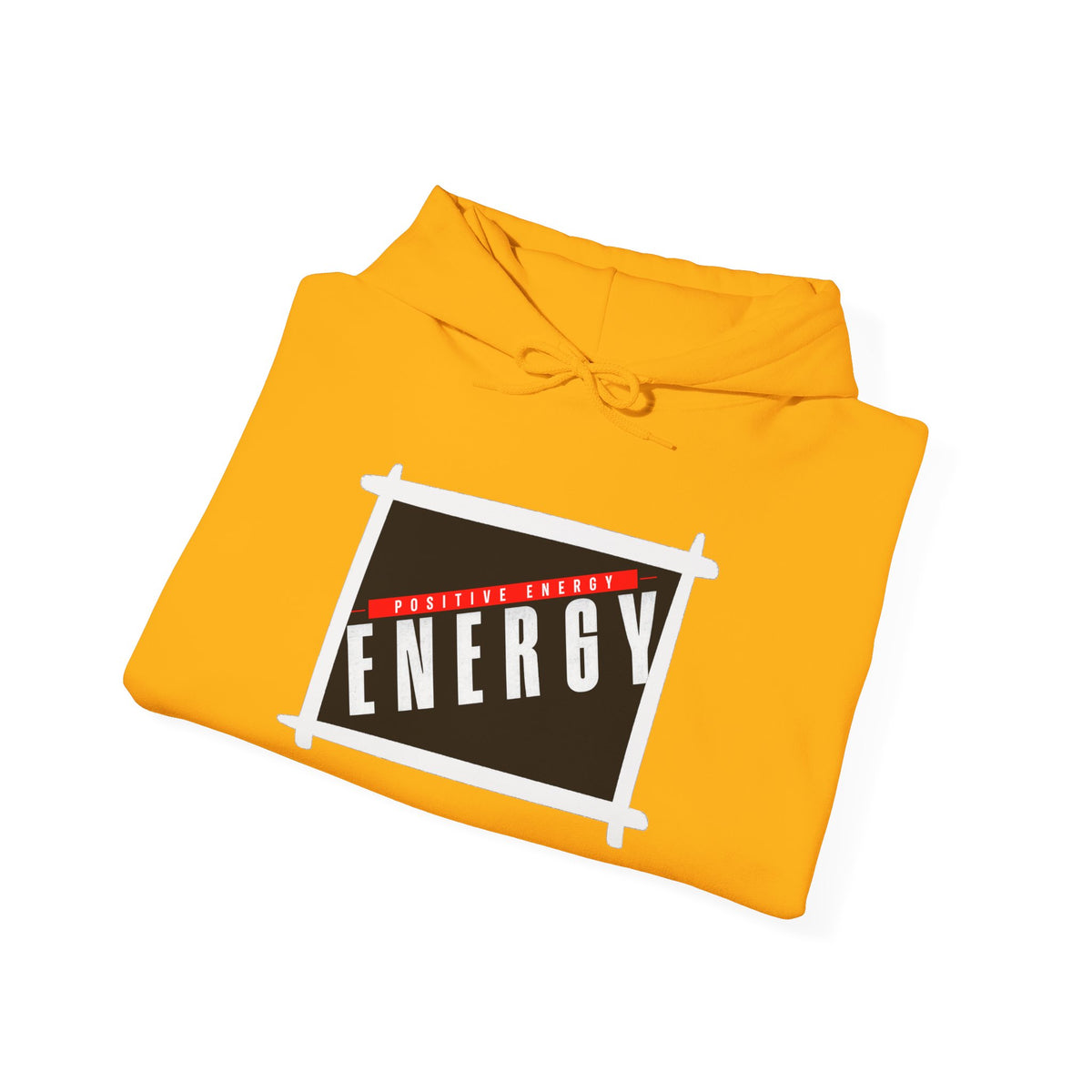 Energy Logo Hoodie — Bold Black & Red Graphic Pullover