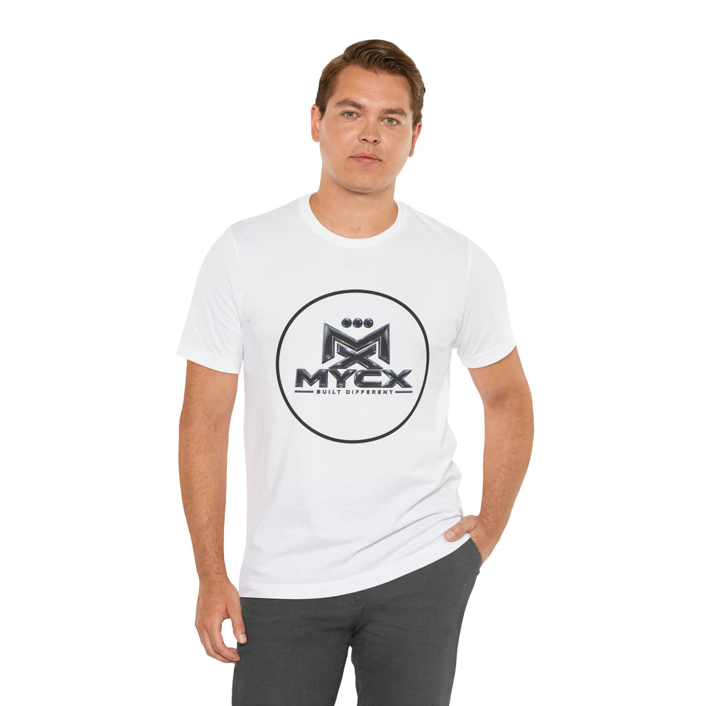 MYCX Logo Tee | Logo Graphic T-Shirt, Monochrome Emblem