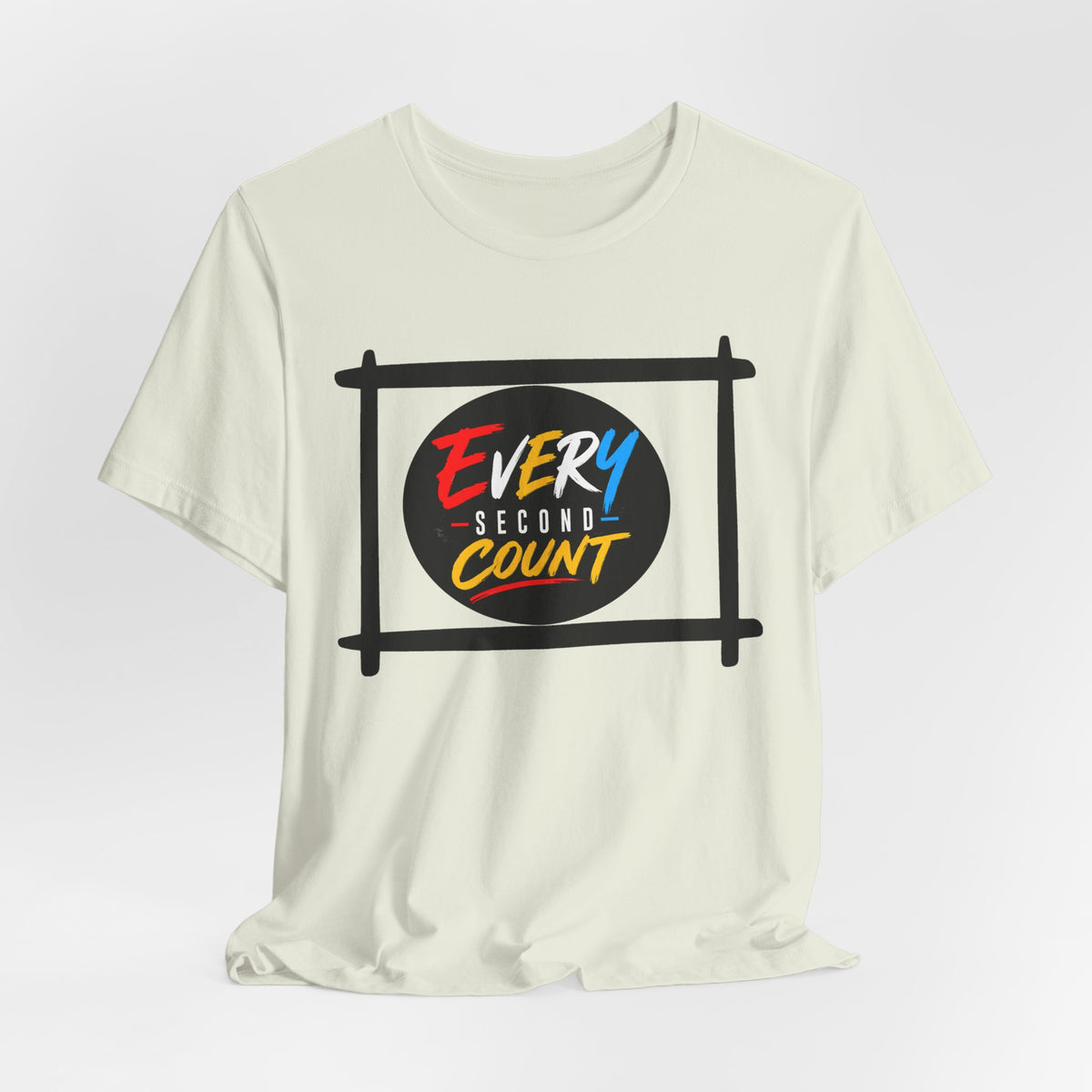 Every Second Count Tee - Motivational Graphic T-Shirt