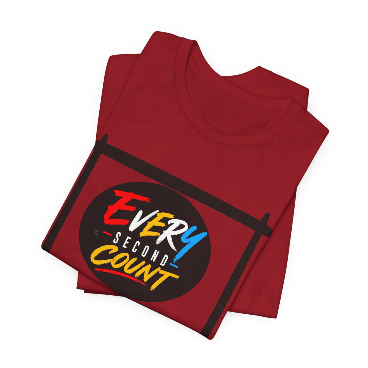 Every Second Count Tee - Motivational Graphic T-Shirt