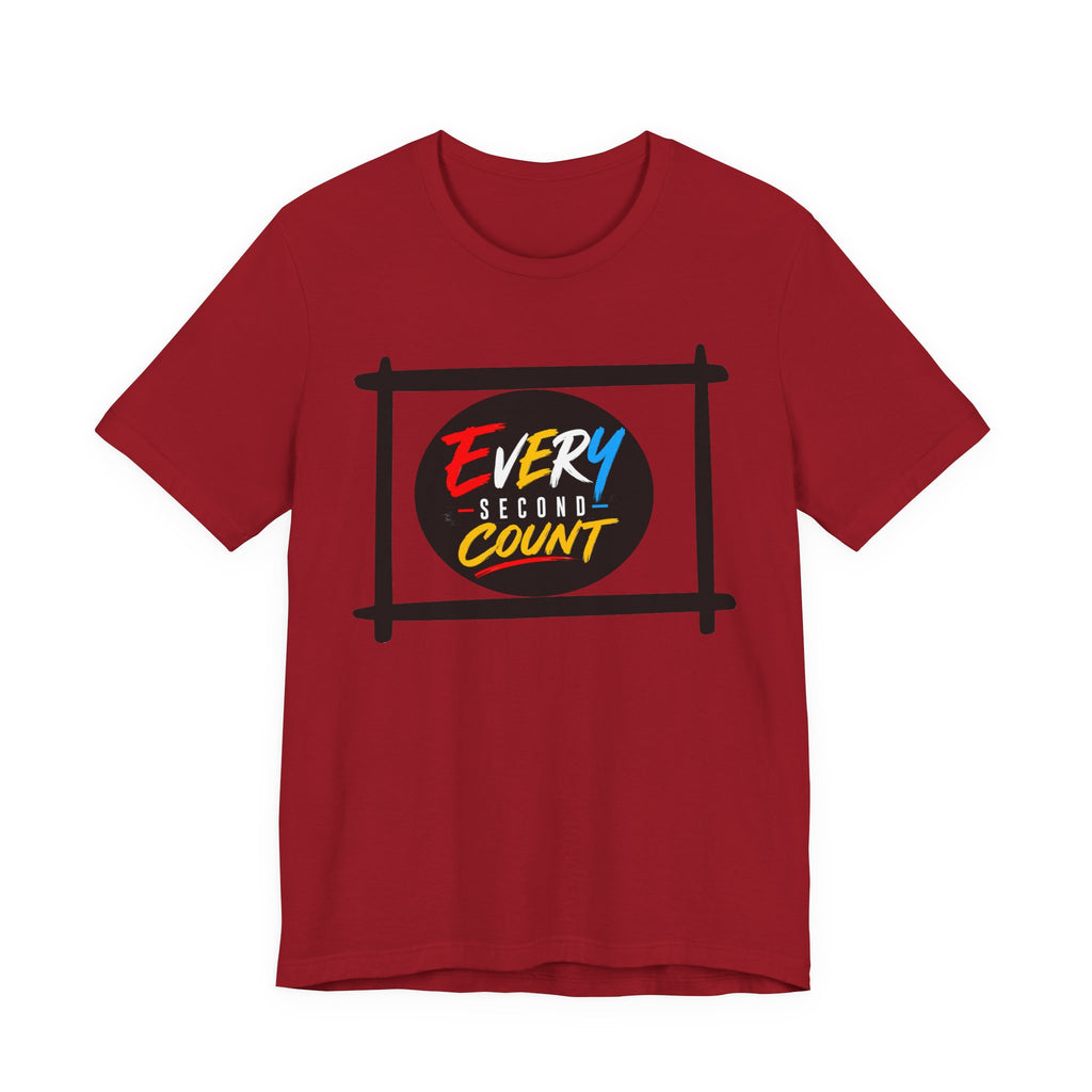 Every Second Count Tee - Motivational Graphic T-Shirt