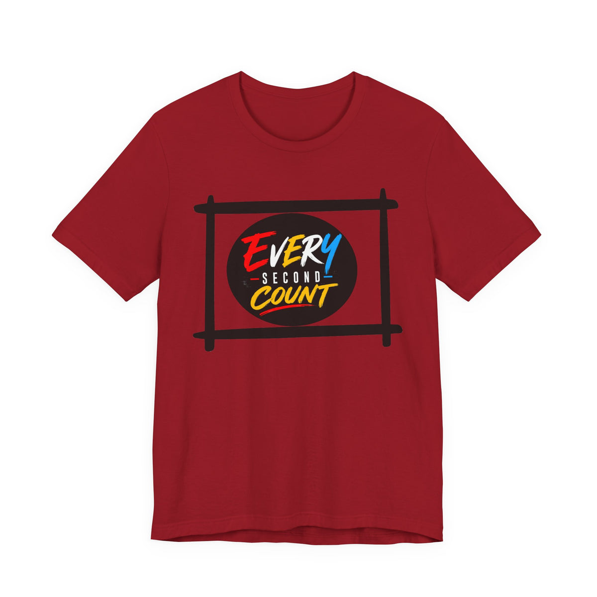 Every Second Count Tee - Motivational Graphic T-Shirt