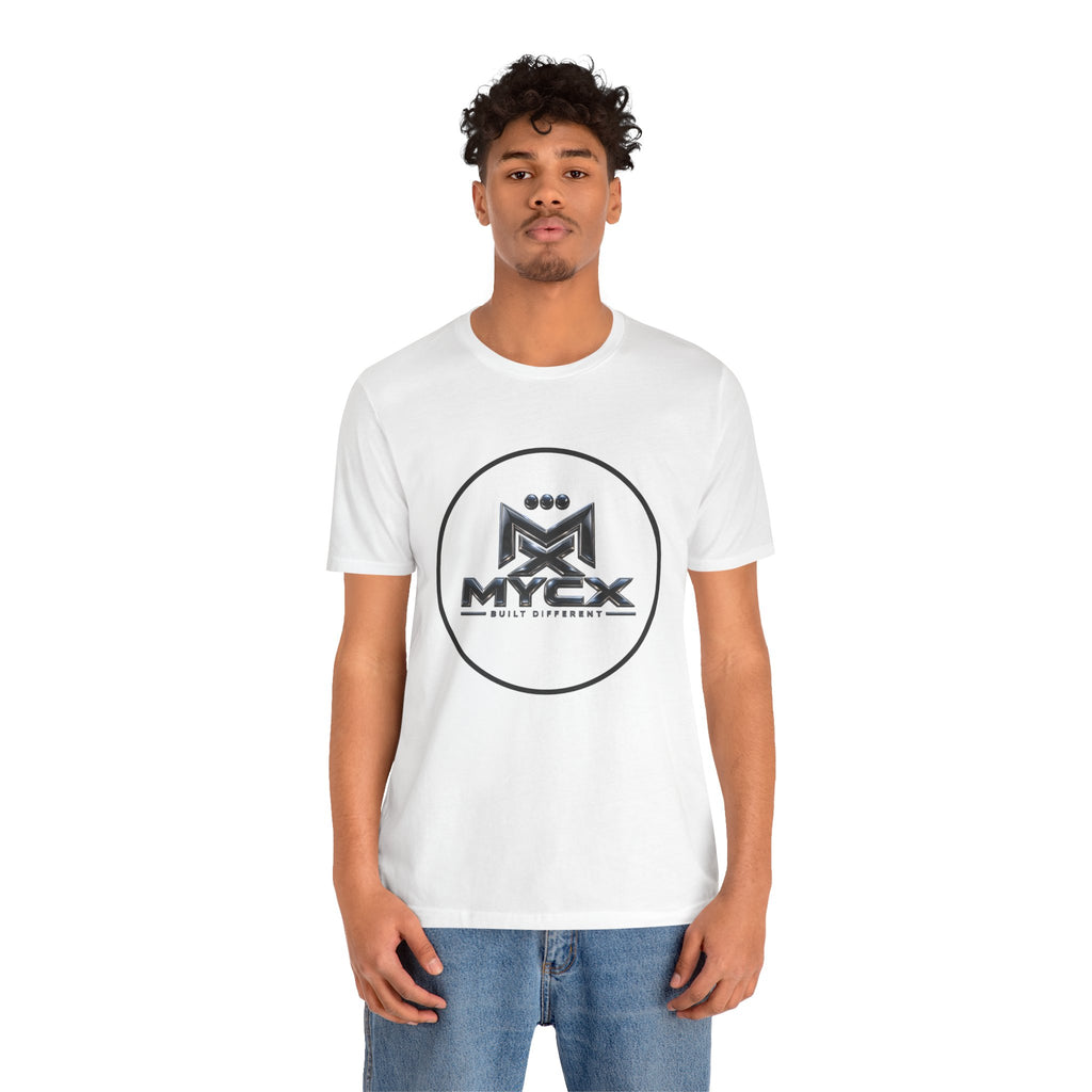 MYCX Logo Tee | Logo Graphic T-Shirt, Monochrome Emblem