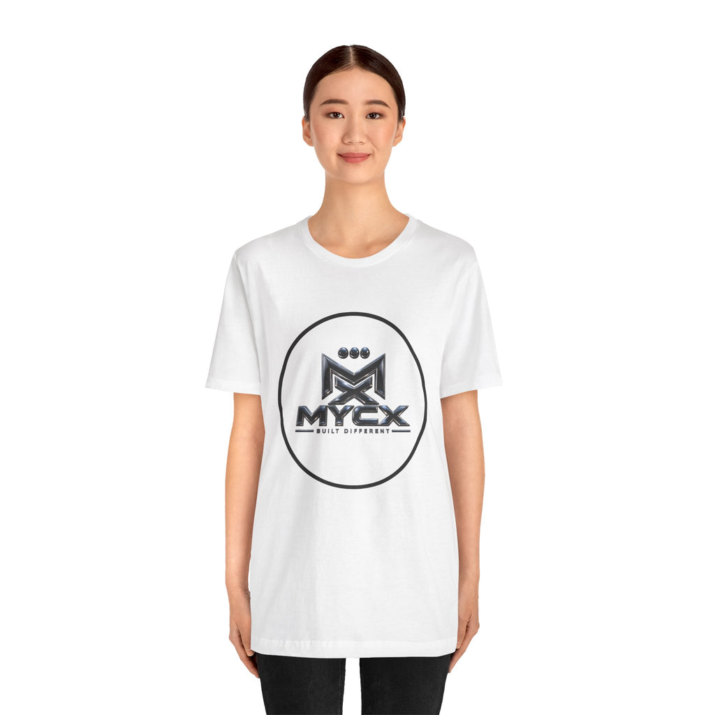 MYCX Logo Tee | Logo Graphic T-Shirt, Monochrome Emblem