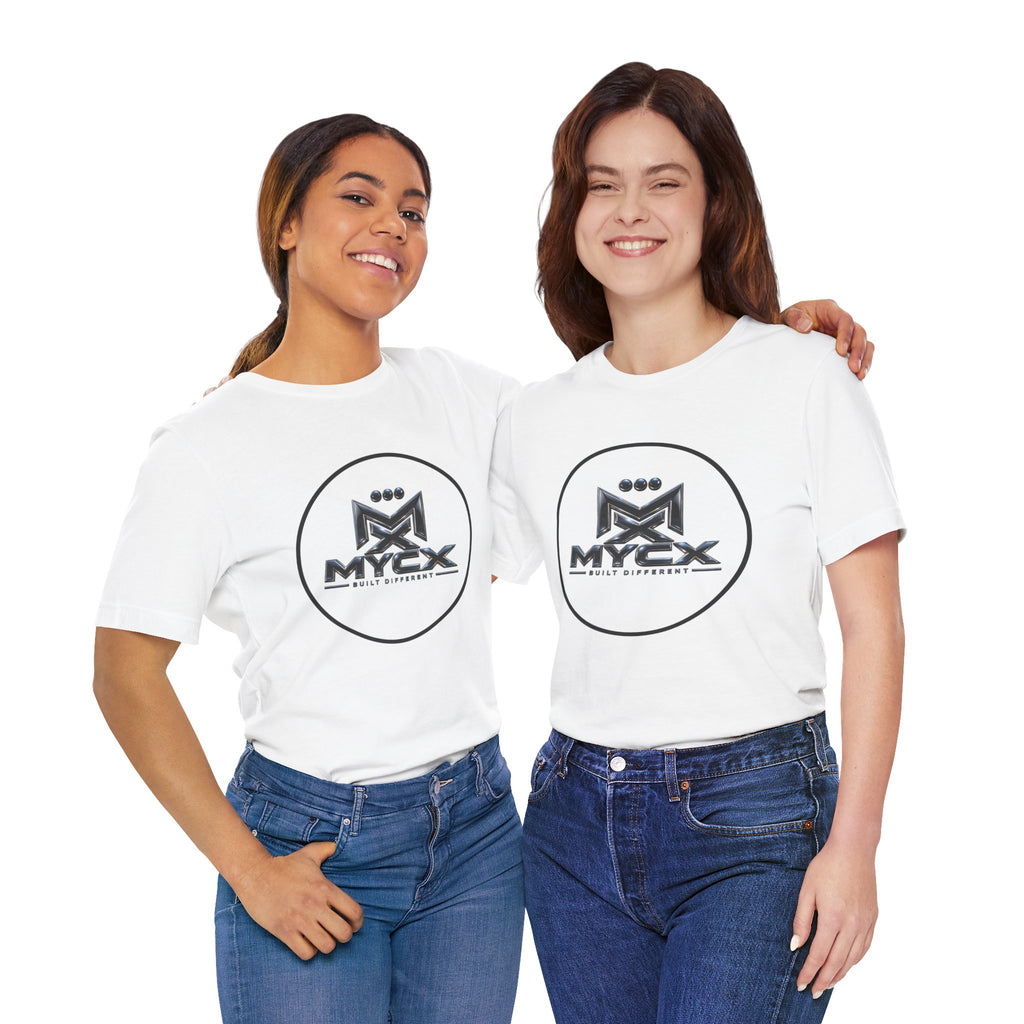 MYCX Logo Tee | Logo Graphic T-Shirt, Monochrome Emblem
