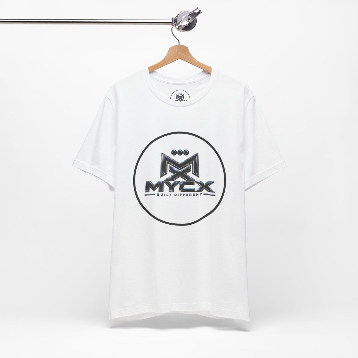 MYCX Logo Tee | Logo Graphic T-Shirt, Monochrome Emblem