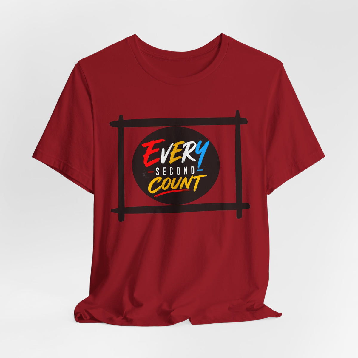 Every Second Count Tee - Motivational Graphic T-Shirt